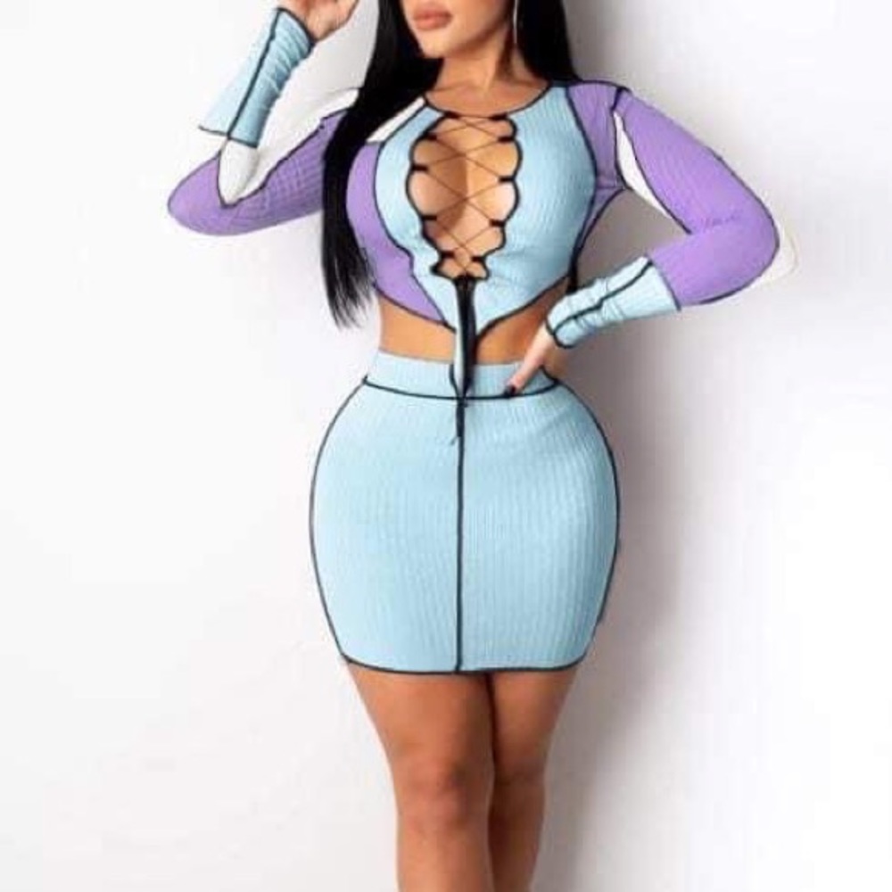 TieUp Skirt sets .. small medium large …3 Different Colors